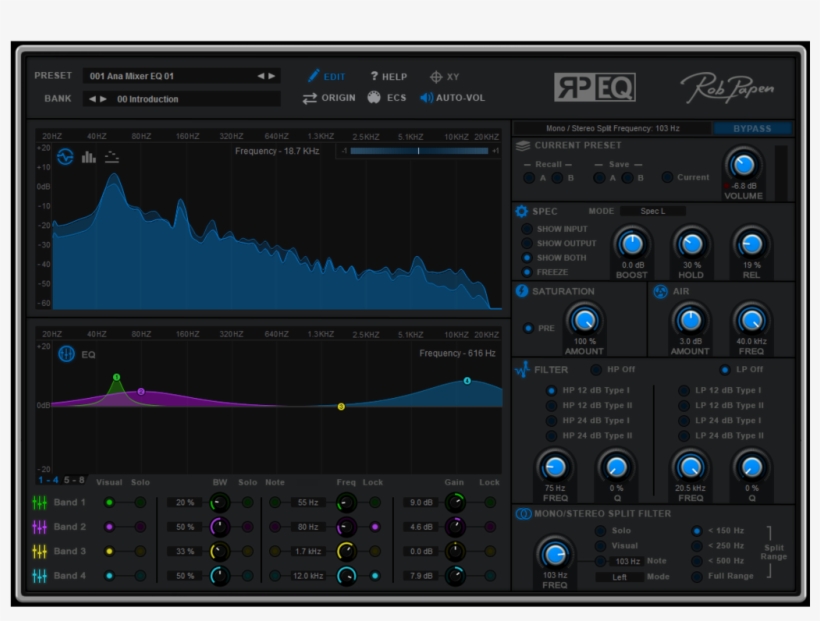 Rob Papen Rp-eq Plugins Pluginfox - Rob Papen Rp-eq Equalizer Virtuel, transparent png download