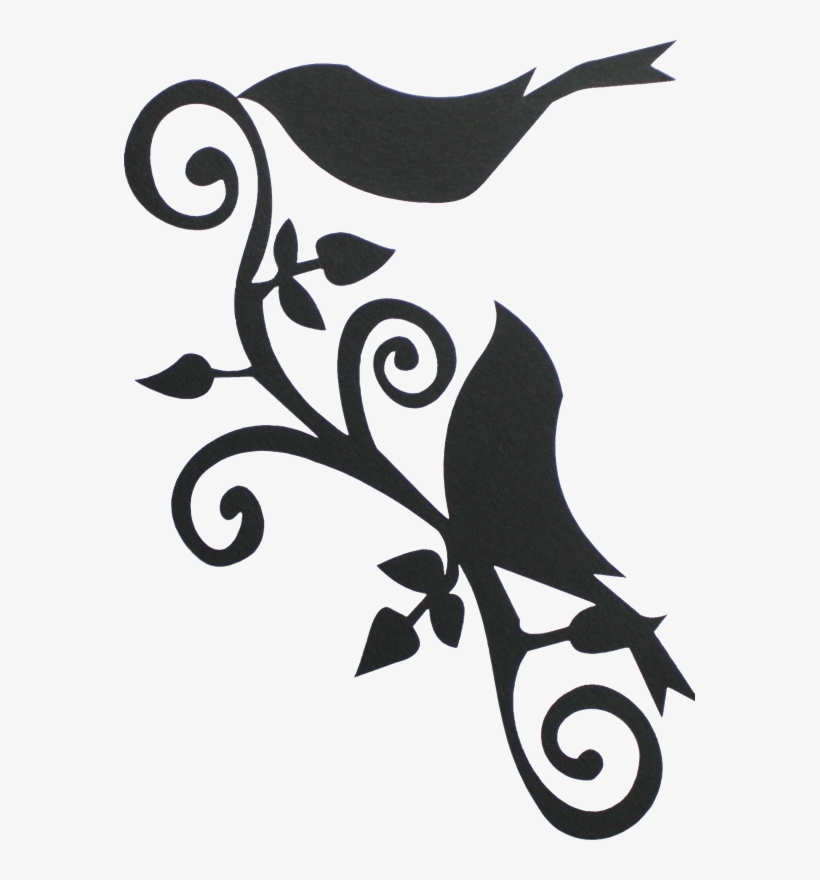 Large Bird Flourish - Bird Flourish, transparent png download