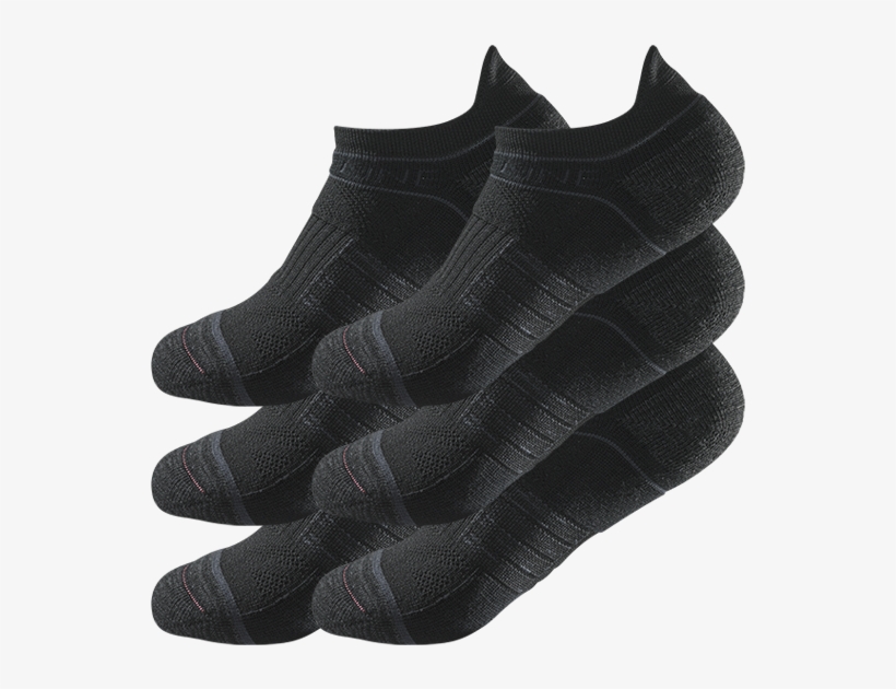 Mother's Day Black 6 Pack Socks - Leather, transparent png download