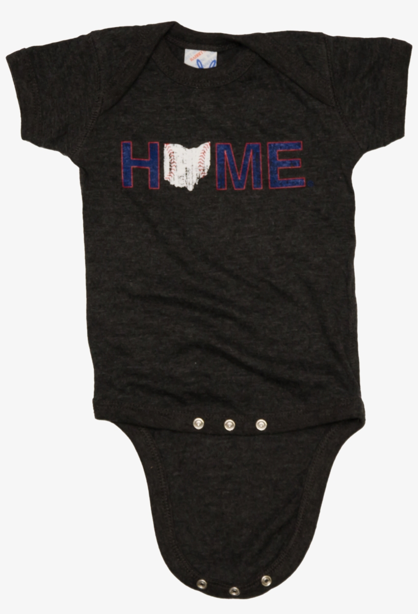 Ohio Onesie - Ohio Home Baseball Onesie- Navy/red/white, transparent png download