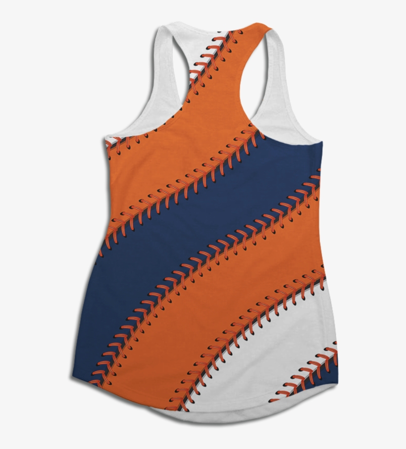 Houston Baseball Stitches Racerback Tank Top - Active Undergarment, transparent png download