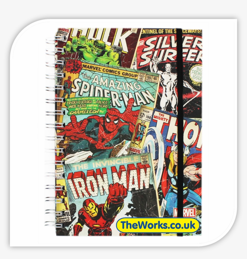Stocking Fillers For Every Age - Marvel - Montage A4 Notebook - Pyramid, transparent png download