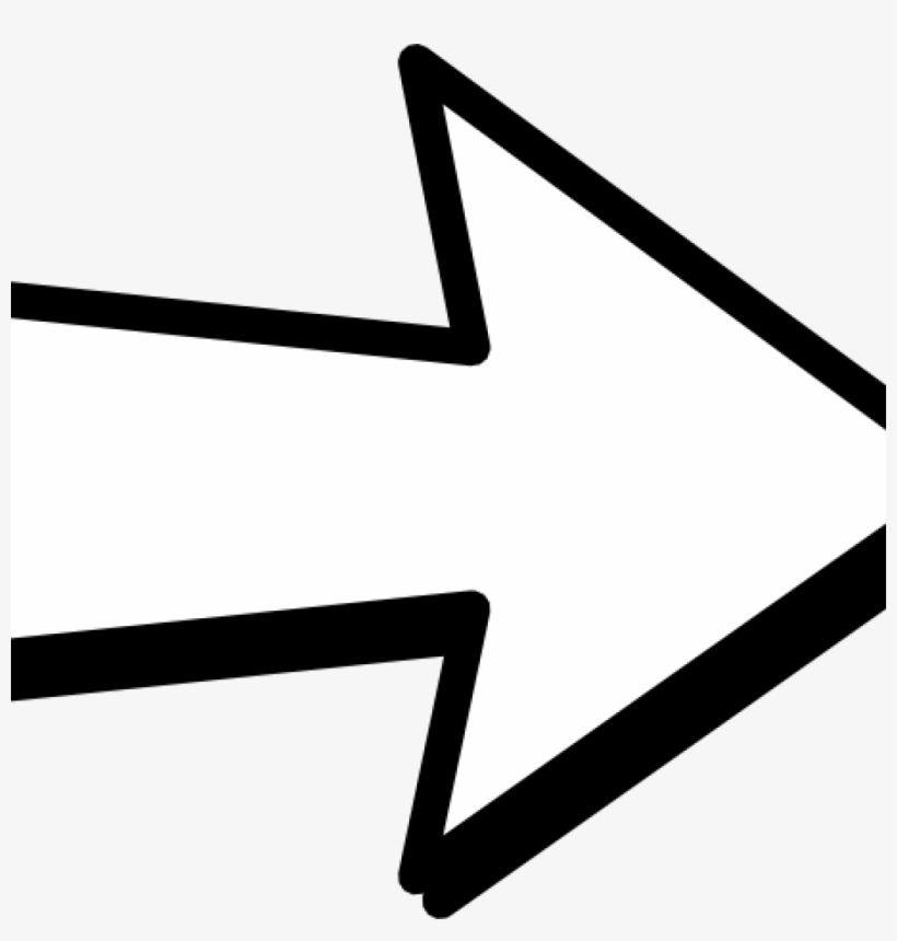 Arrow Clip Art White Arrow Clipart Animations - Coloring Picture Of Arrow, transparent png download