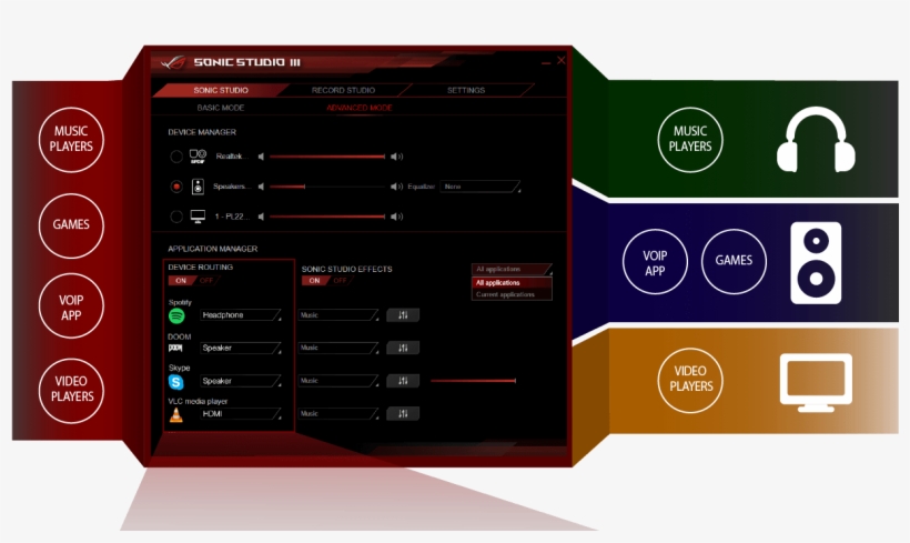 Easily Assign Different Audio Streams To Different - Asus Strix B250f Gaming Bios, transparent png download