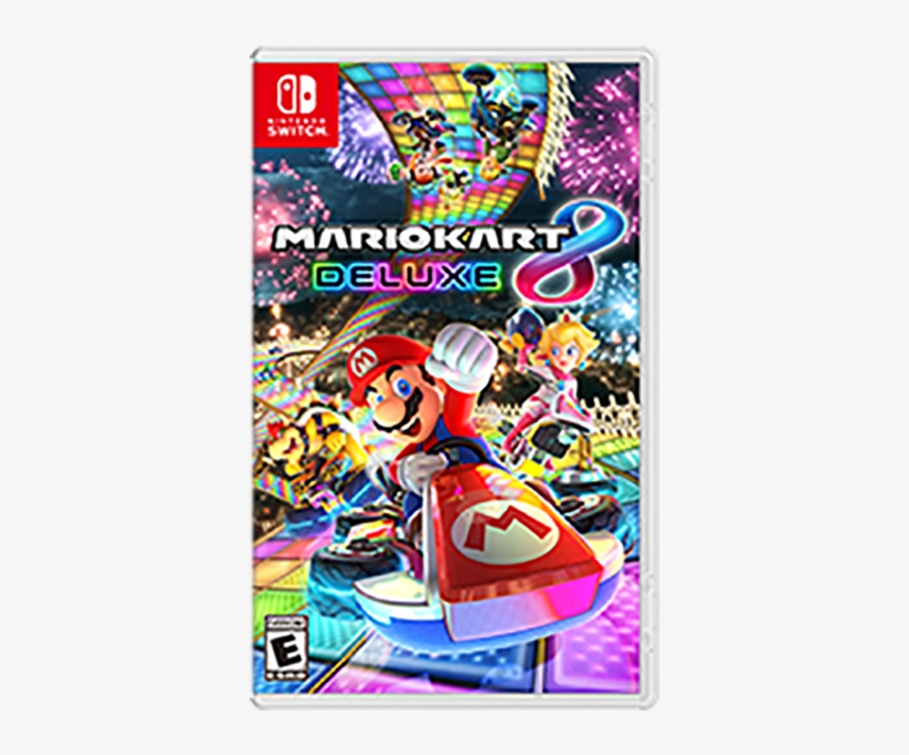 Cover Image For Mario Kart 8 Deluxe - Mario Kart Deluxe Nintendo Switch, transparent png download
