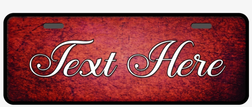 Personalized License Plate - Calligraphy, transparent png download