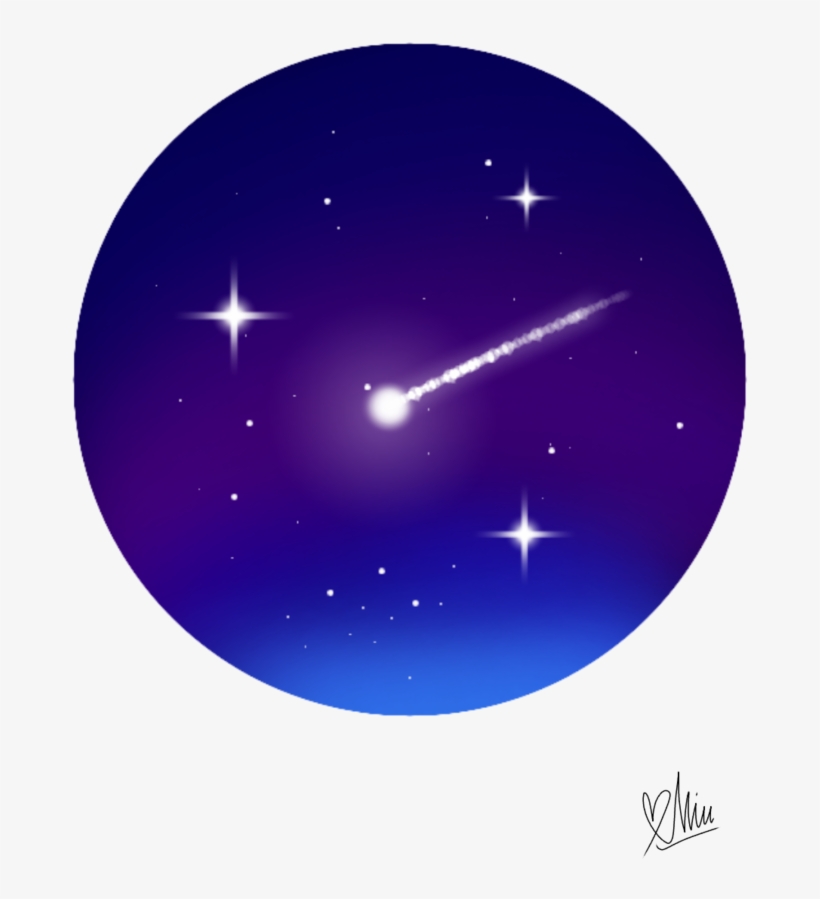 Shooting Star Background - Dark Galaxy, transparent png download
