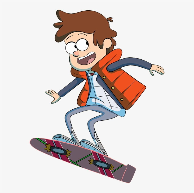 Gravity Falls Cartoon - Marty Mcfly Cartoon, transparent png download