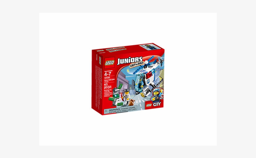 Police Helicopter Chase - Lego City Juniors Police Helicopter Chase (10720), transparent png download