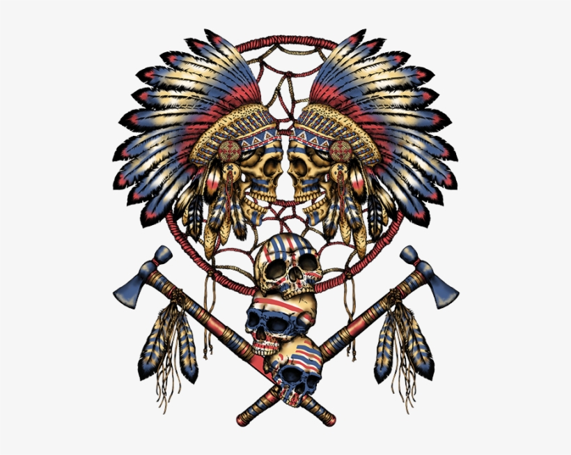 Two Skulls The Wild - American Indian Skull Png, transparent png download