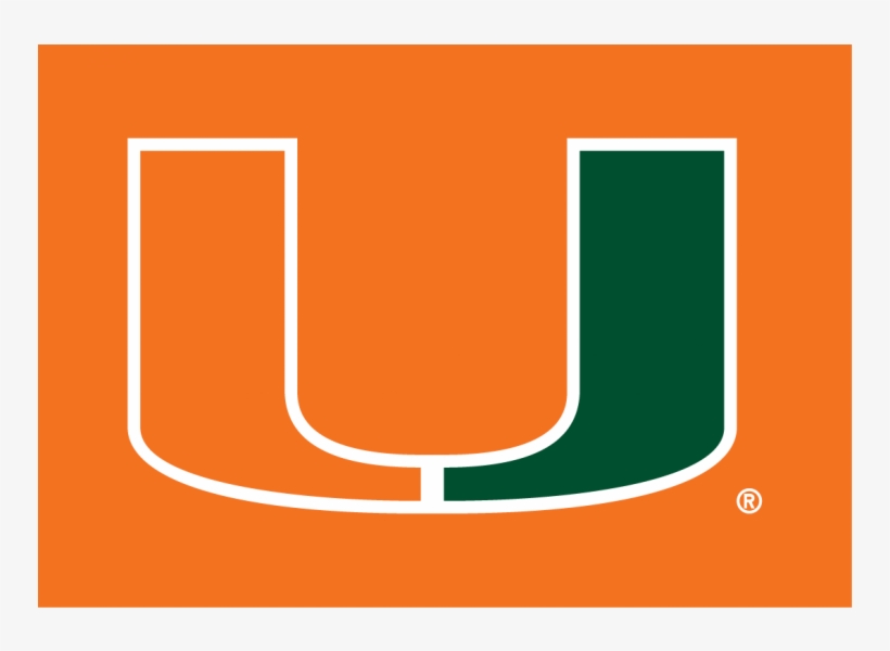 Miami Hurricanes Iron Ons - University Of Miami Hurricanes, transparent png download