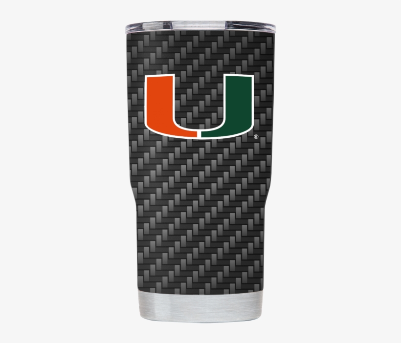 Miami Hurricanes Gametime Sidekicks Carbon Fiber Tumbler - Carbon Fiber Pattern, transparent png download
