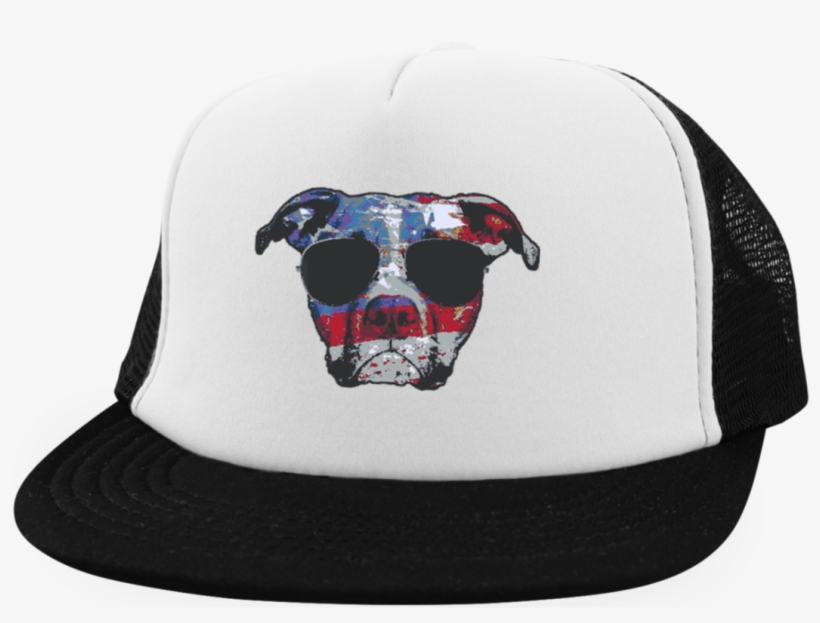 Usa Pitbull American Staffordshite Terrier America - America Pitbull Dog T-shirt With Usa Flag, transparent png download