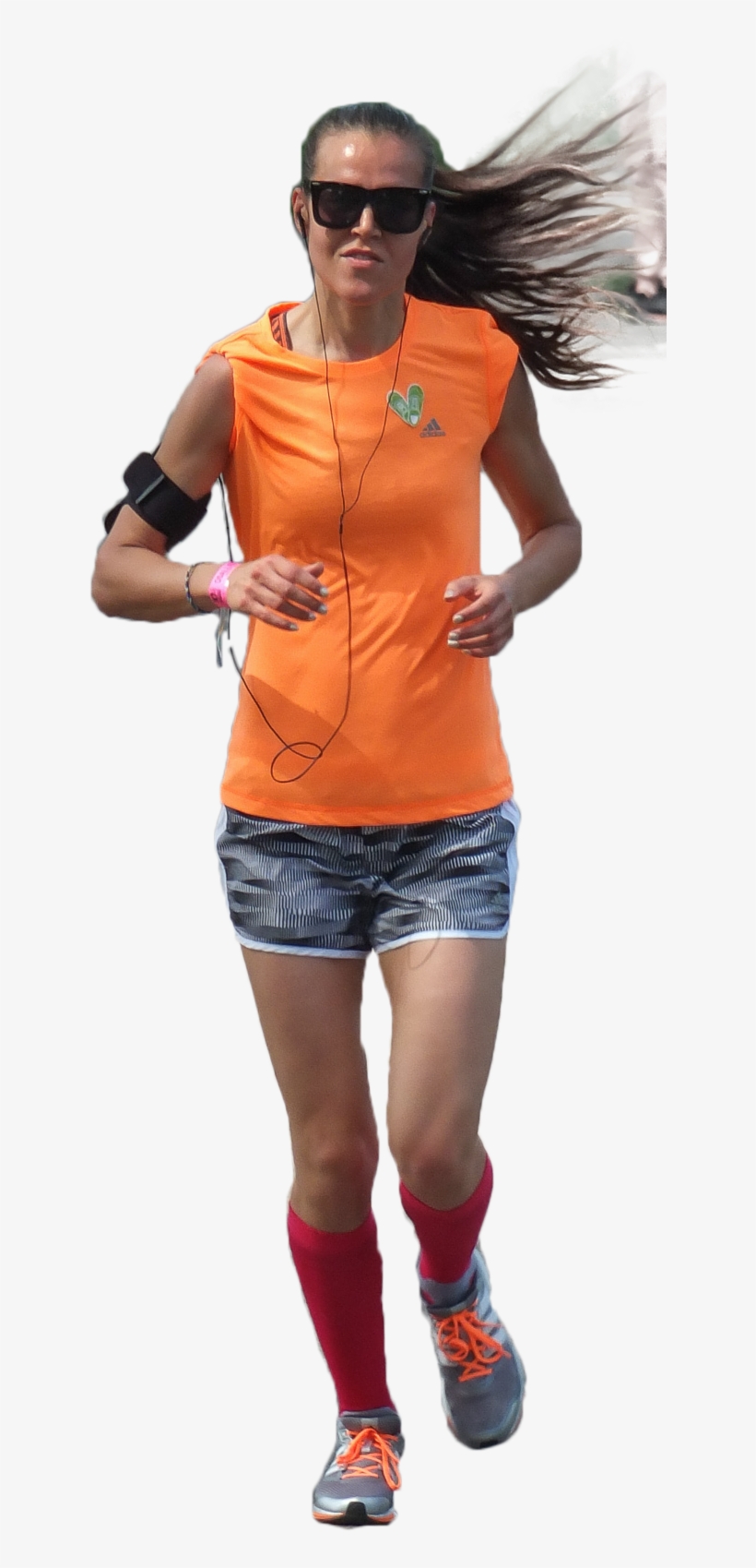 Girl-jogging - Girl, transparent png download