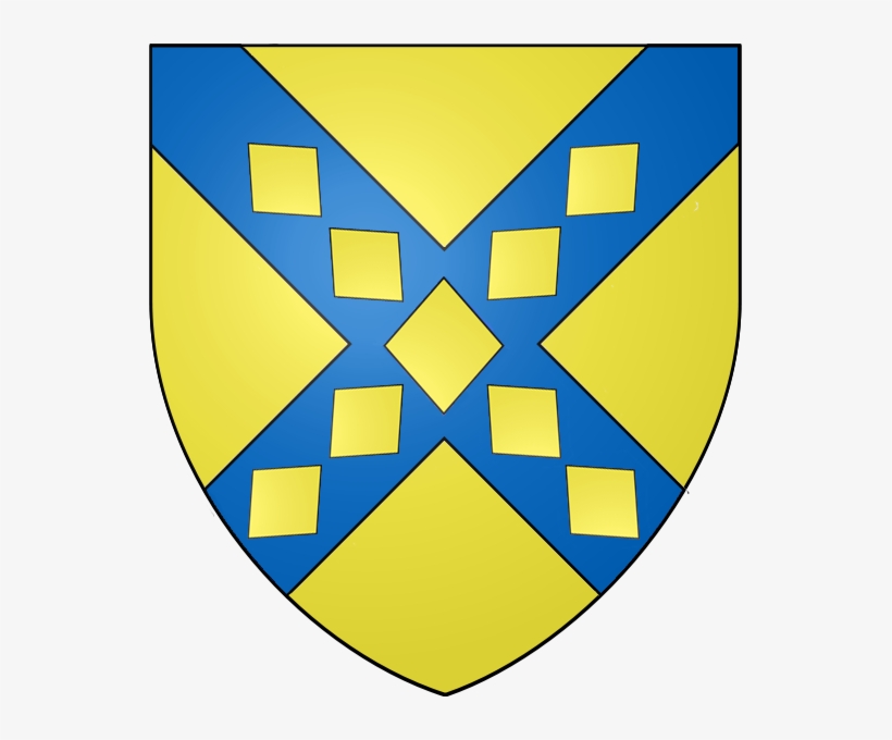 Dalrymple, Earl Of Stair Or, On A Saltire, Azure, Nine - Stairs, transparent png download