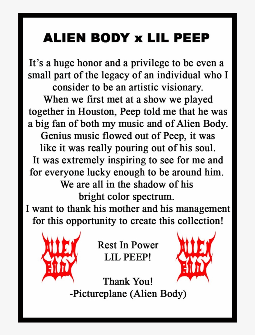 Alien Body X Lil Peep Return Of The Pink Panther Remix - Alien Body Lil Peep, transparent png download