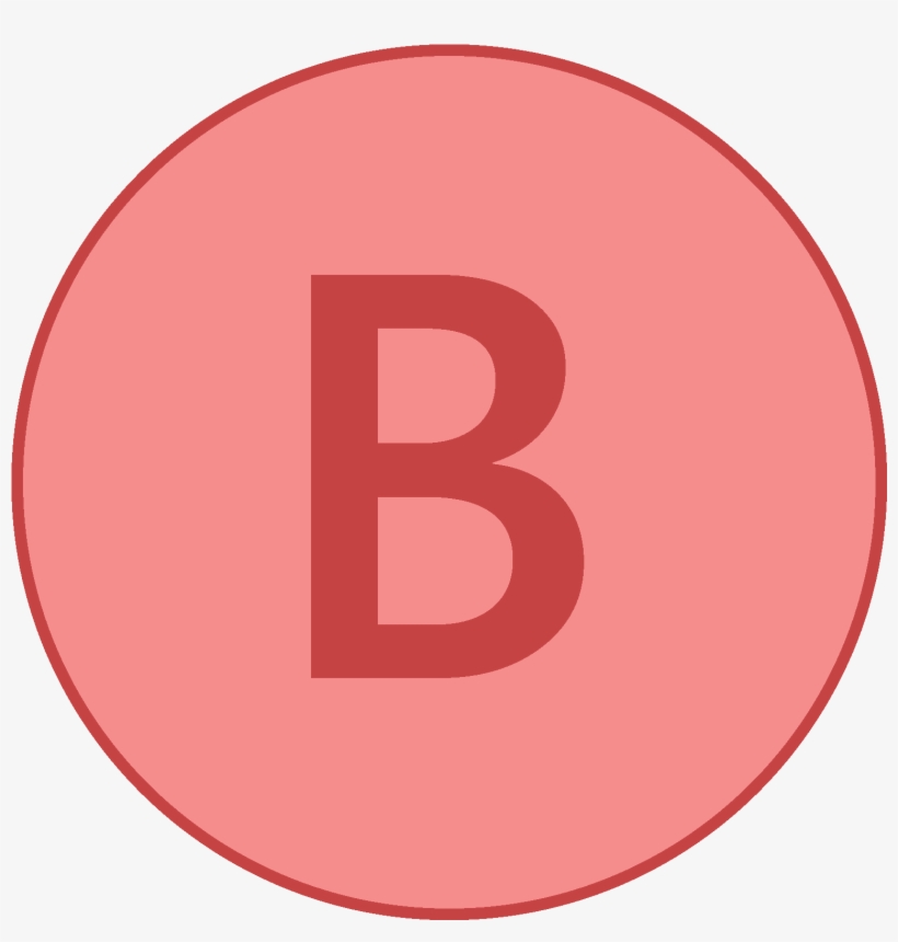 Xbox B Icon - Circle, transparent png download