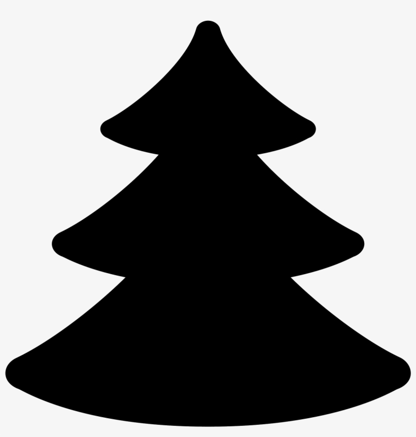 A Tree With Three Levels Of Branches, With The Top - Evergreen Icon, transparent png download