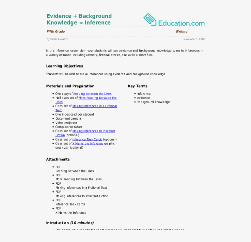 Compare Contrast Lesson Plan Fourth Grade, transparent png download