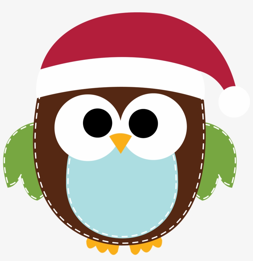 Free Merry Christmas Clip Art Clipart Images - Free Christmas Owl Art, transparent png download
