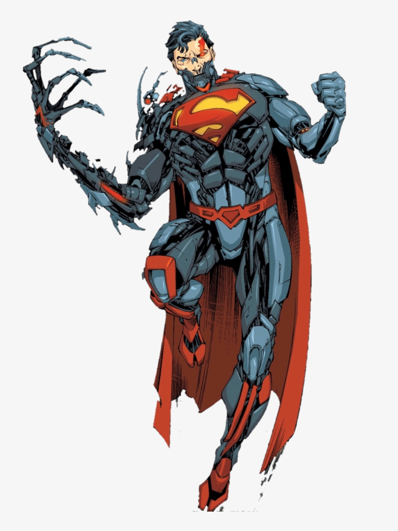 Superman Cyborg Dc Comics, transparent png download