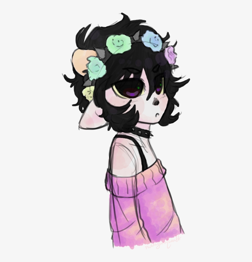 Pastel By Cheriboo-d6qpguk - Pastel Goth Homestuck Karkat, transparent png download