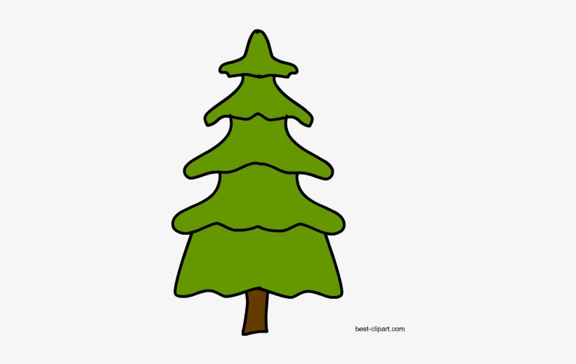 Free Pine Tree Clip Art - Christmas Tree, transparent png download