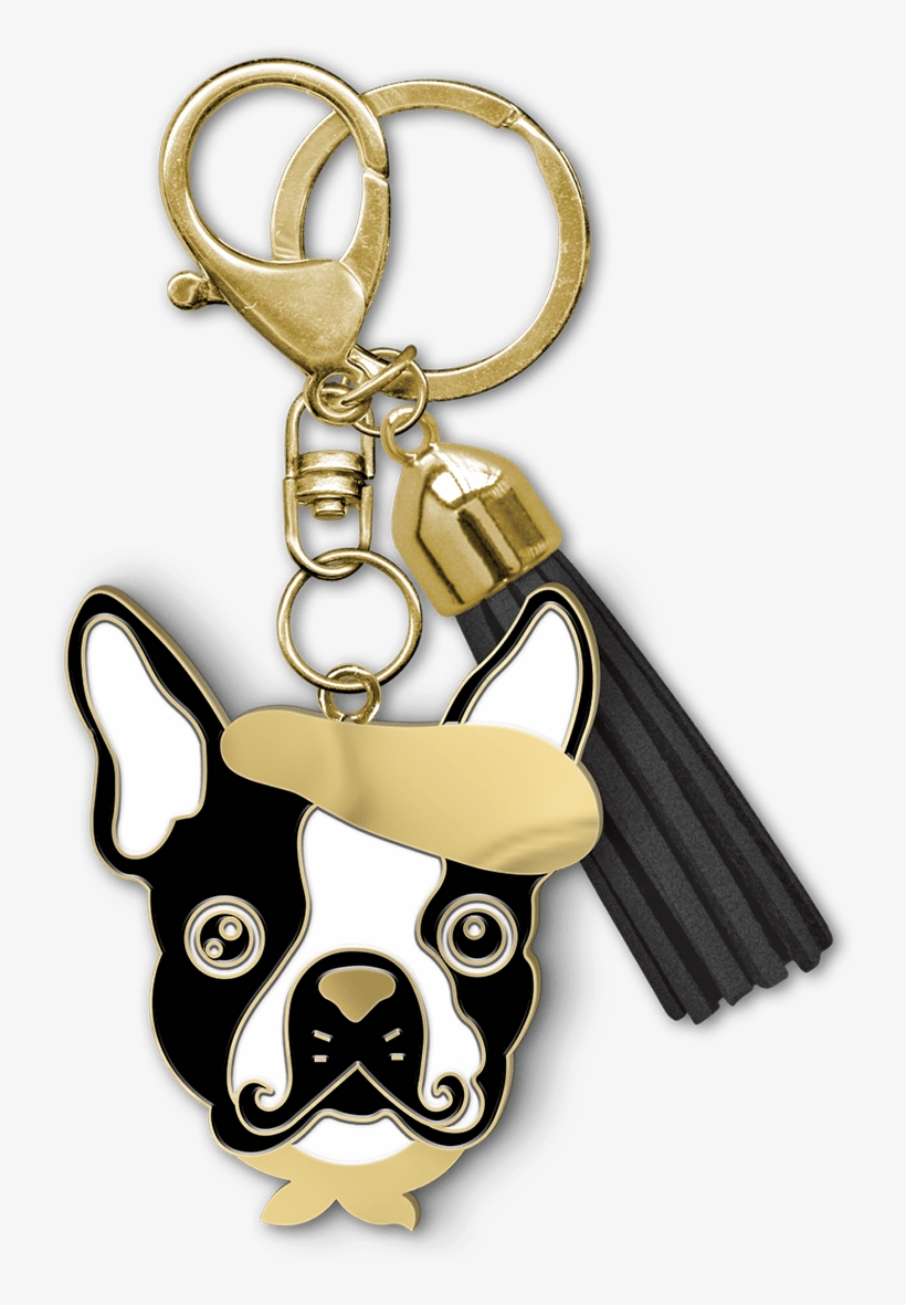 Frenchie Face Enamel Keychain - Lady Jayne Ltd., transparent png download