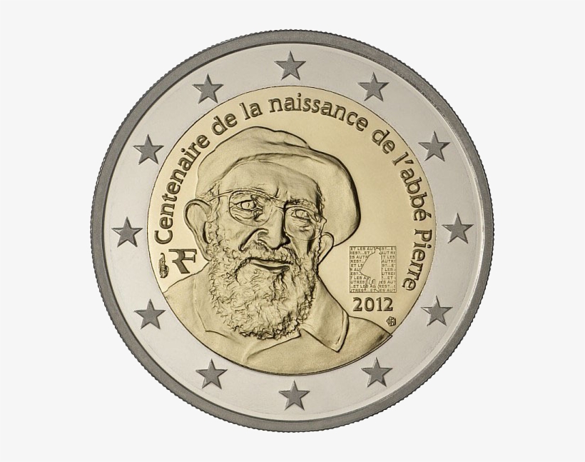€2 Commemorative Coin France 2012 - 2 Euro Greece 2011, transparent png download