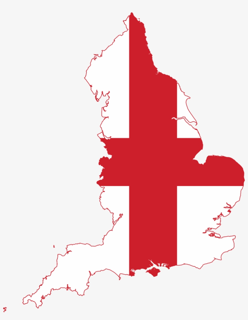 Flag Map Of England England Flag Map PNG Image Transparent PNG Free 