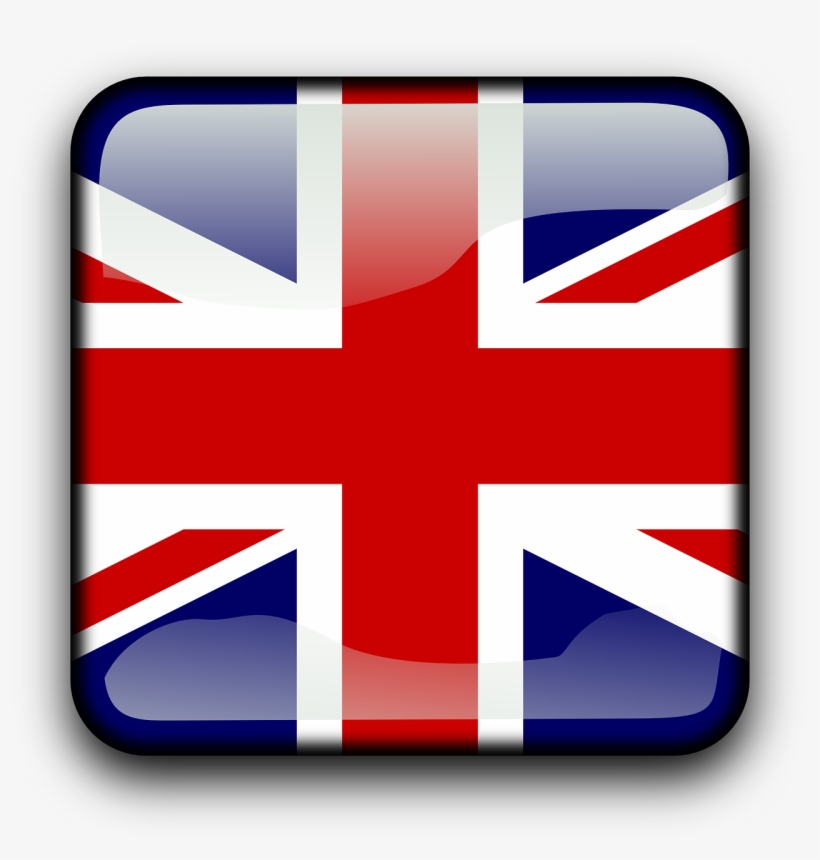 Flag Of The United Kingdom Rectangle Car Magnet, transparent png download