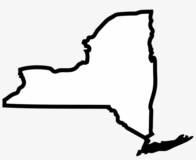 State Of Texas Outline - New York City State Outline, transparent png download