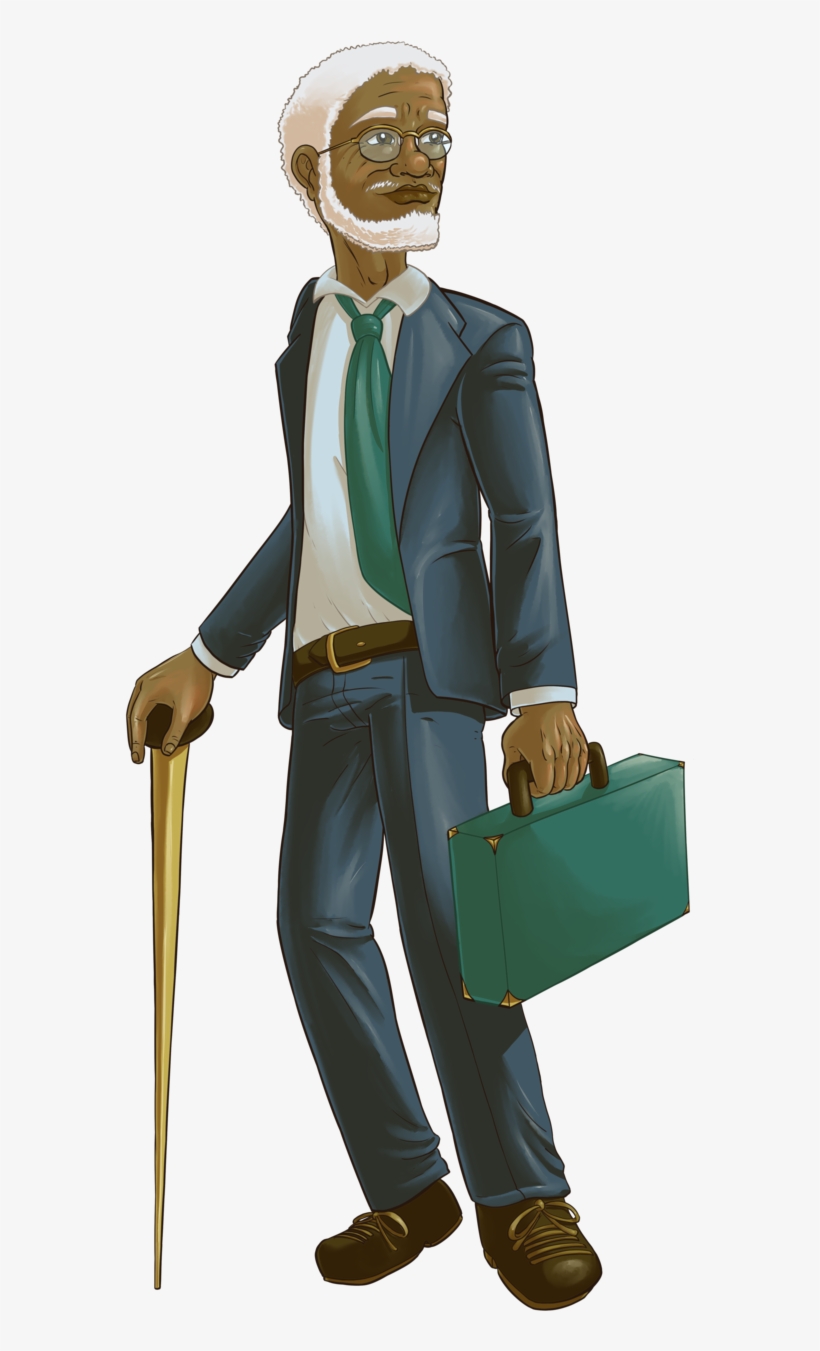 01-standing Black Man - Portable Network Graphics, transparent png download