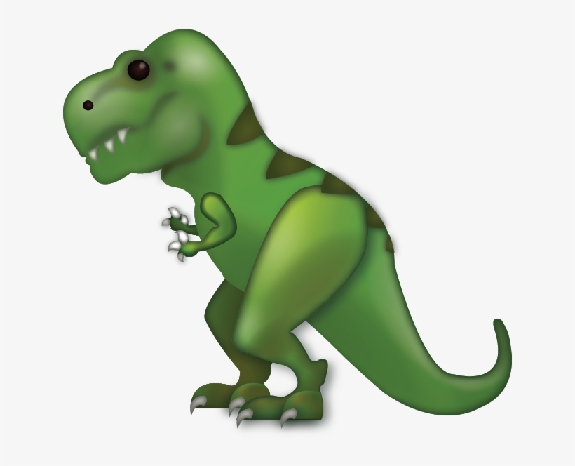 Download Ai File - T Rex Emoji Iphone, transparent png download