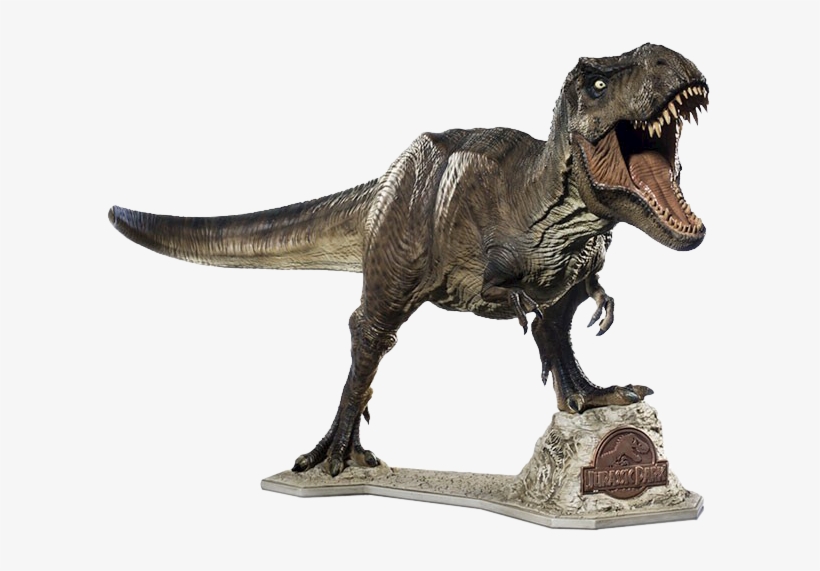 T-rex 1/10th Scale Statue - Jurassic Park T Rex Iron Studios, transparent png download