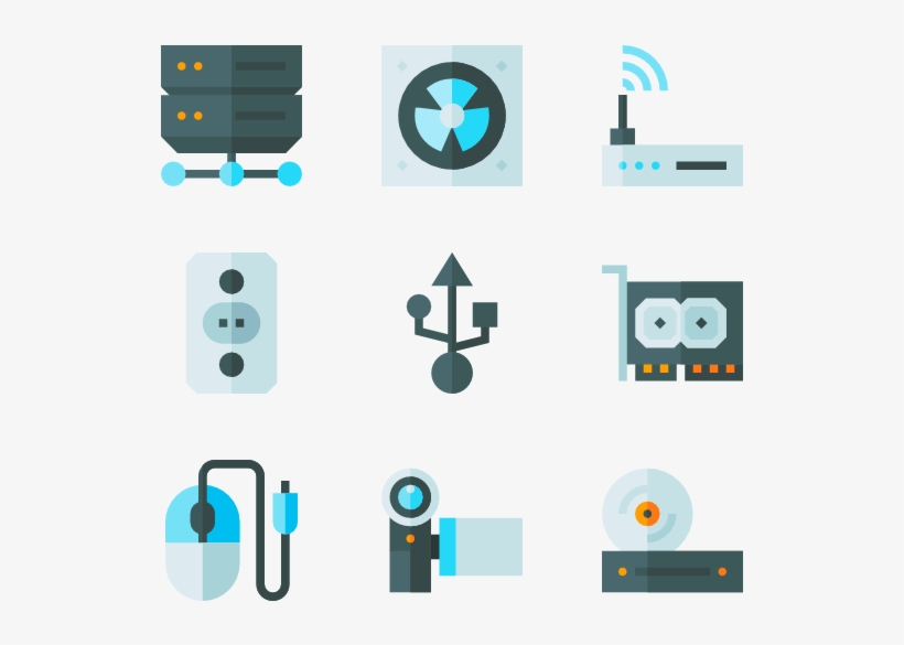 Electronics 50 Icons - Graphic Design, transparent png download