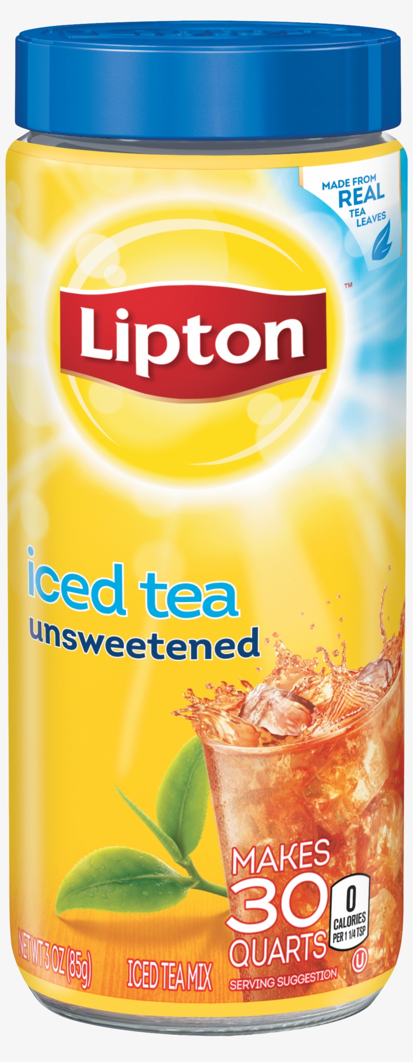 Lipton Iced Tea Unsweetened, transparent png download