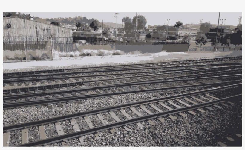 Download Track Clipart Rail Transport Track Train Train - Track, transparent png download