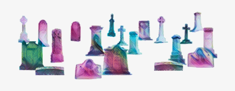Ftestickers Cemetery Graveyard Graves Gravestone - Cemetery, transparent png download