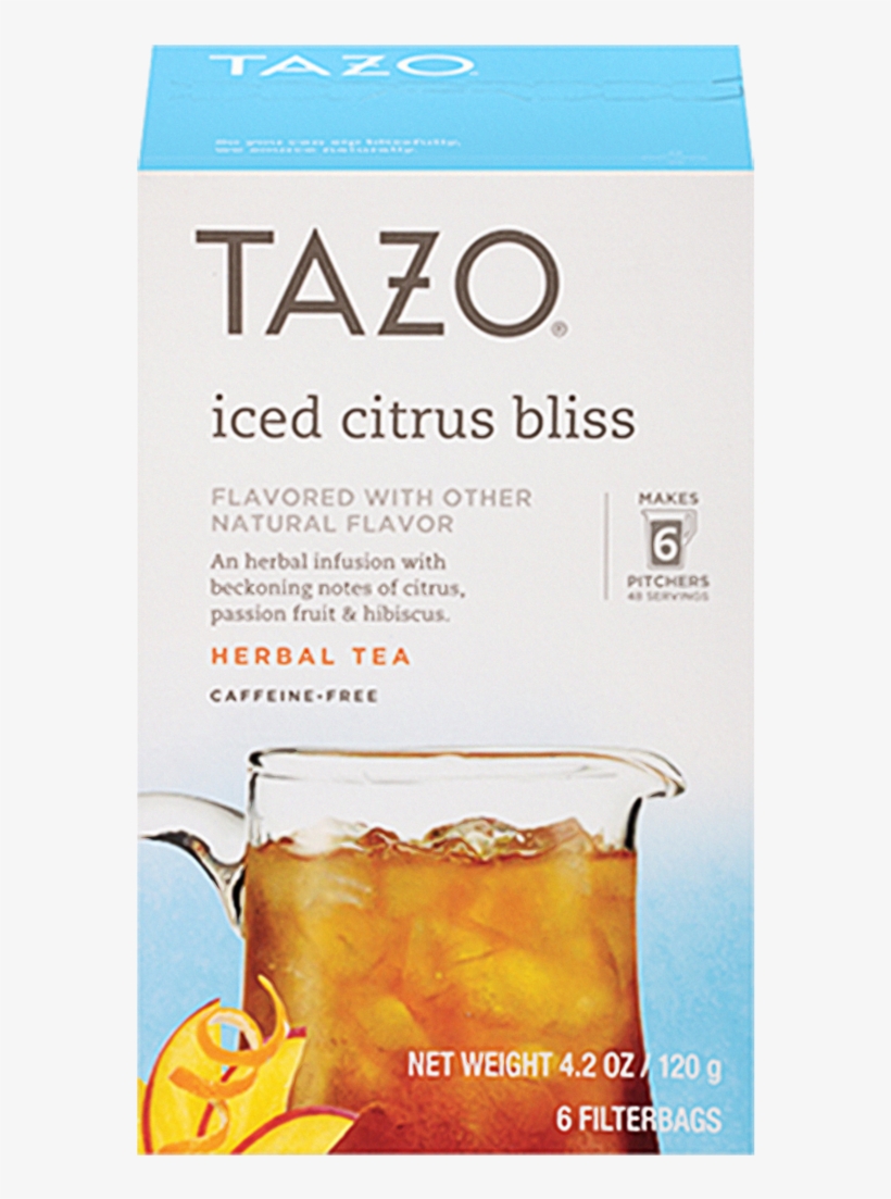 Tazo Iced Citrus Bliss 6ct Iced Blushberry Black Tea PNG Image