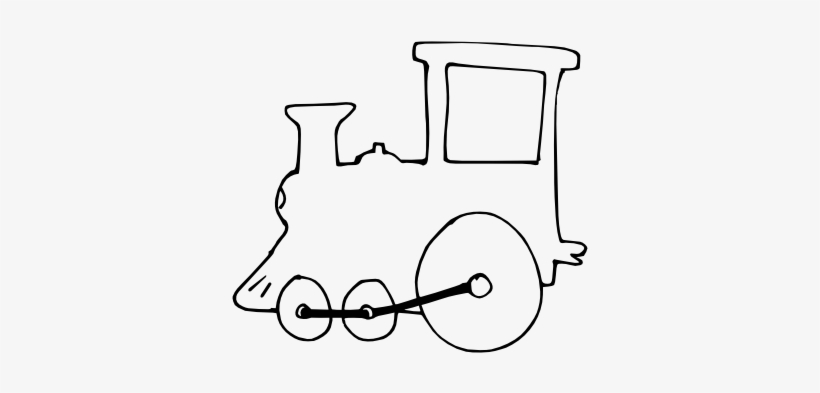 Train Outline For Classroom / Therapy Use - Train, transparent png download
