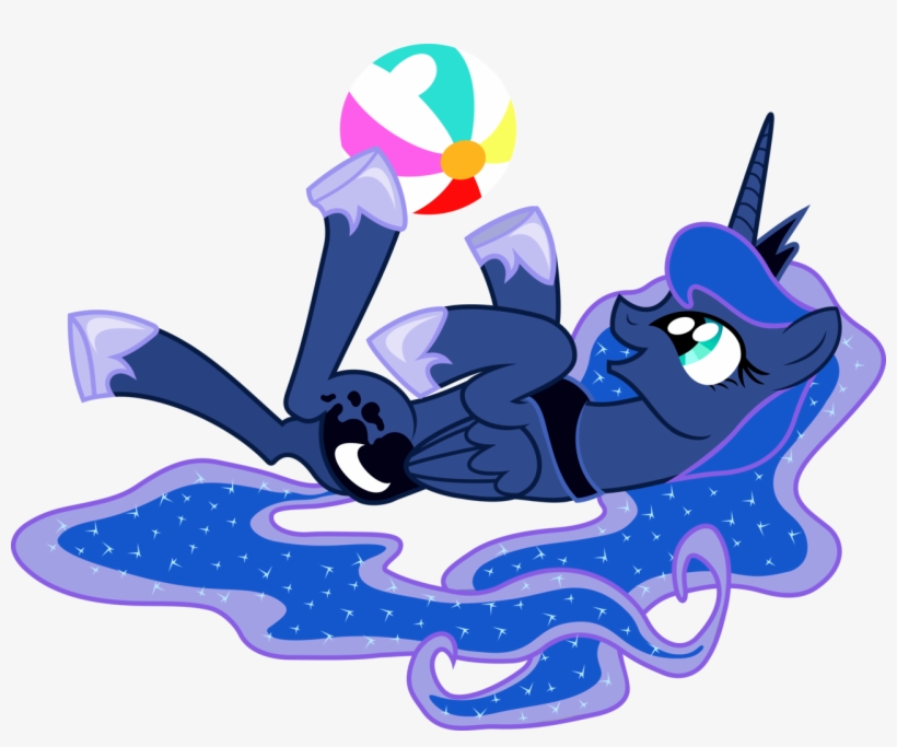 Strawberrythefox1452, Beach Ball, Princess Luna, Safe, - Princess Luna, transparent png download