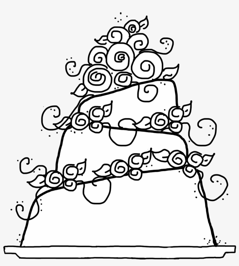 Wedding Bells Drawing At Getdrawings - Wedding Cake Drawing Png, transparent png download