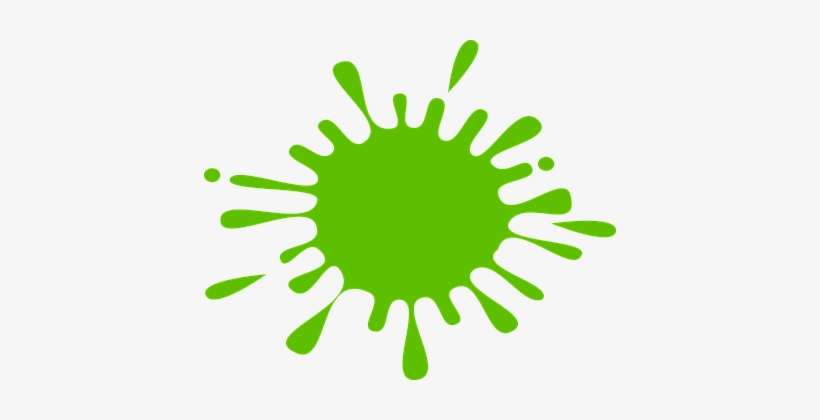 Splash Spot Paint Green Drip Splash Splash - Green Clipart, transparent png download