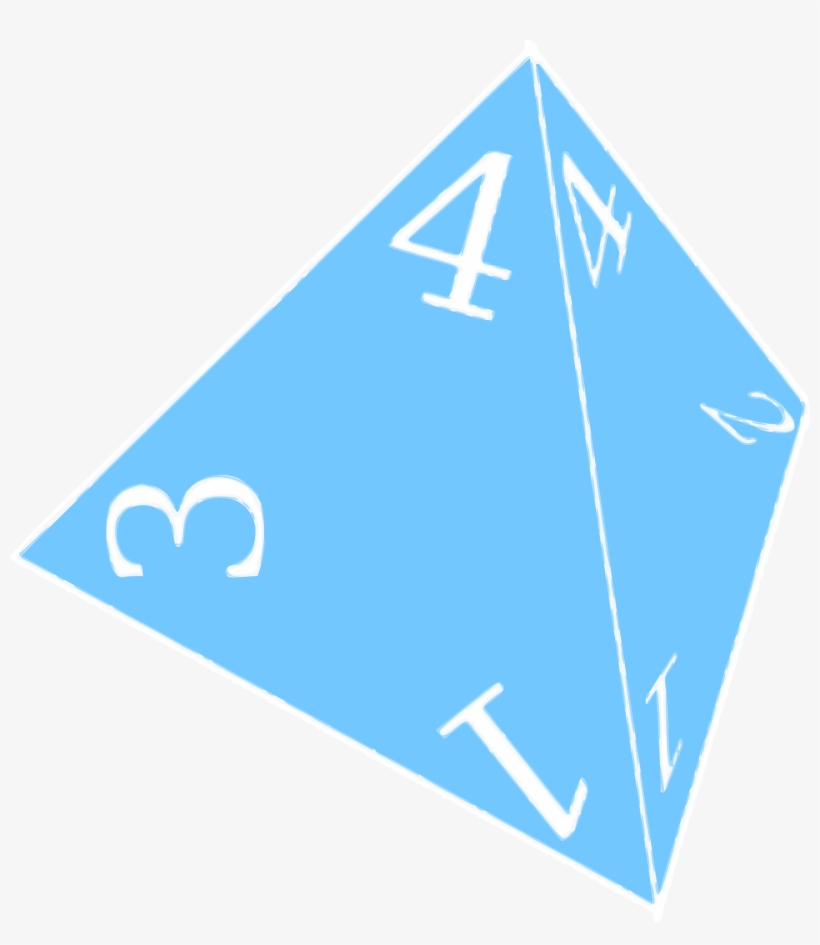 Four Sided Dice Png, transparent png download