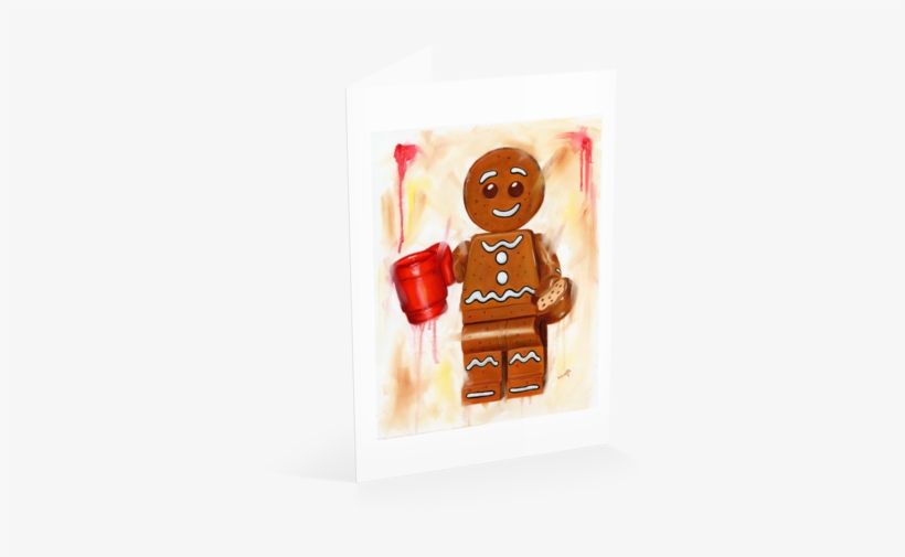 Dunk Me Card - Gingerbread Man, transparent png download