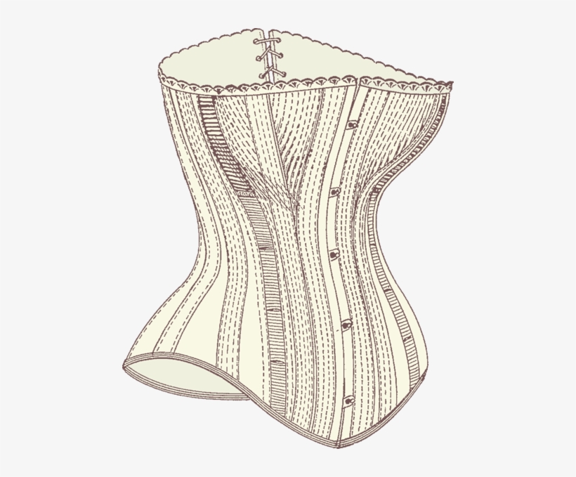 Uspatent436431 1890 Front - 1830s Corset, transparent png download