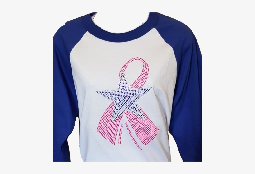 Dallas Cowboy Breast Cancer T-shirt - Breast Cancer, transparent png download