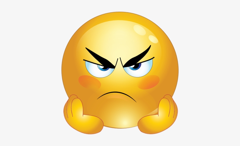 Emojis Drawing Pinterest Jpg Black And White Library - Angry Smiley, transparent png download