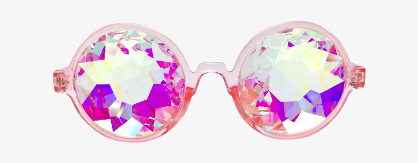 Crystal Sunglasses Ftestickers Freetoedit - Glofx Kaleidoscope Glasses, transparent png download